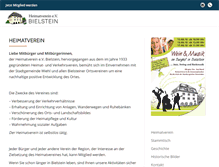 Tablet Screenshot of heimatverein-bielstein.de